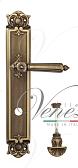 Дверная ручка Venezia на планке PL97 мод. Castello (мат. бронза) сантехническая, повор