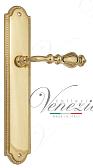 Дверная ручка Venezia на планке PL98 мод. Gifestion (полир. латунь) проходная