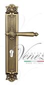 Дверная ручка Venezia на планке PL97 мод. Pellestrina (мат. бронза) под цилиндр