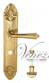 Дверная ручка Venezia на планке PL90 мод. Vignole (полир. латунь) сантехническая